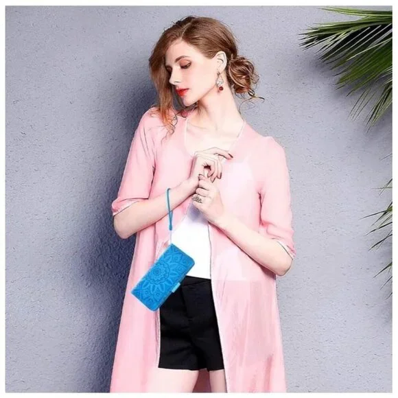 Samsung Galaxy M31s Phone Case with Tempered Glass Screen Protector and Flower L - Picture 7 of 8